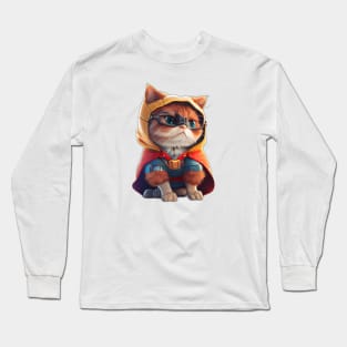 Superhero Cat Long Sleeve T-Shirt